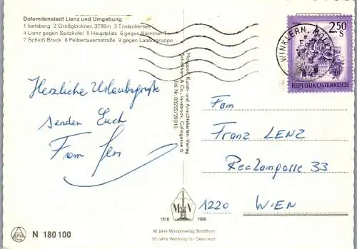 51895 - Tirol - Lienz , Mehrbildkarte - gelaufen