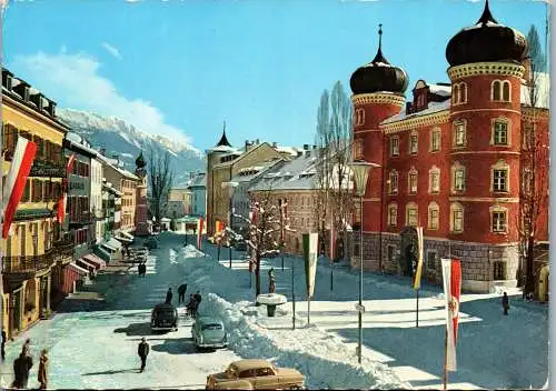 51900 - Tirol - Lienz , Stadtplatz , Winter - gelaufen 1961