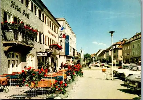 51911 - Deutschland - Freilassing , Hauptstrasse , Hotel Post - gelaufen 1971