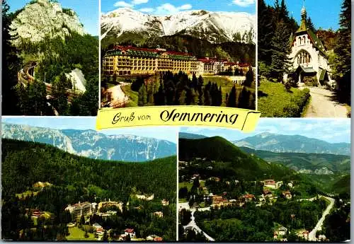 51920 - Niederösterreich - Semmering , Viadukt Kalte Rinne , Polleroswand , Hotel Panhans , Villenviertel - 1981