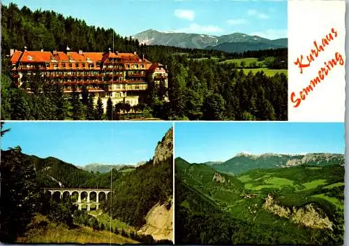 51921 - Niederösterreich - Semmering , Kurhaus , Semmeringbahn , Kreuzberg , Raxalpe - gelaufen 1984