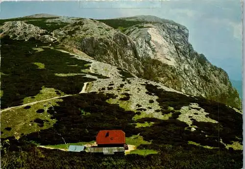 51924 - Niederösterreich - Rax , Neue Seehütte gegen Preinerwand , D'Höllentaler Holzknecht - gelaufen 1970