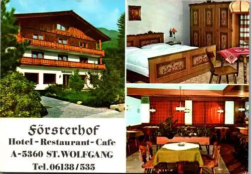 51965 - Oberösterreich - St. Wolfgang , Hotel Restaurant Försterhof - gelaufen 1974