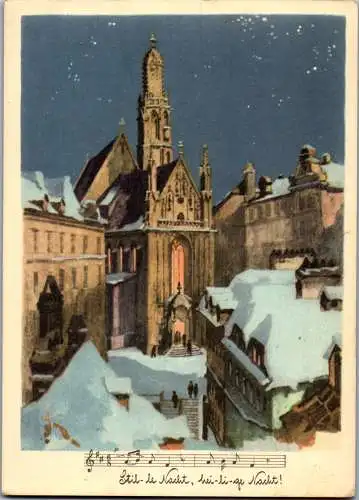 51968 - Wien - Vienna , Kirche Maria am Gestade - gelaufen