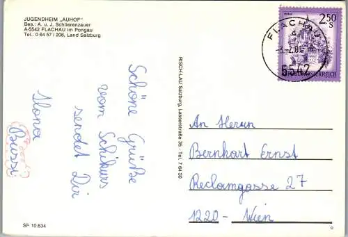 51971 - Salzburg - Flachau , Pongau , Jugendheim Auhof , Bes. A. u. J. Schlierenzauer - gelaufen 1981