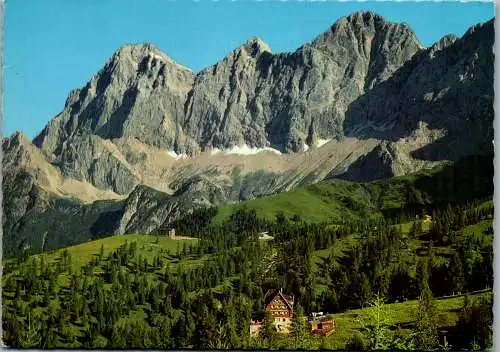 51973 - Steiermark - Schladming , Austriahütte gegen Dachstein Südwände , Hoher Dachstein - gelaufen 1973