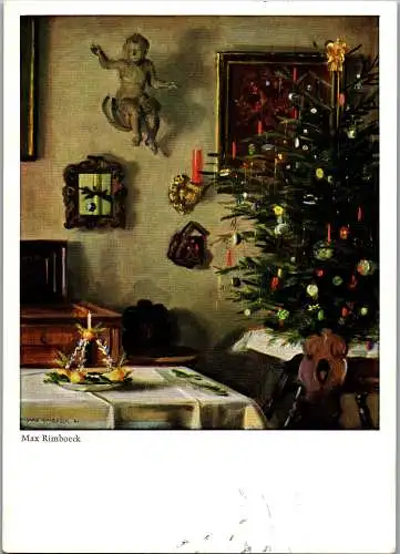 51975 - Max Rimboeck - Max Riemböck , Der Weihnachtstisch - gelaufen 1970