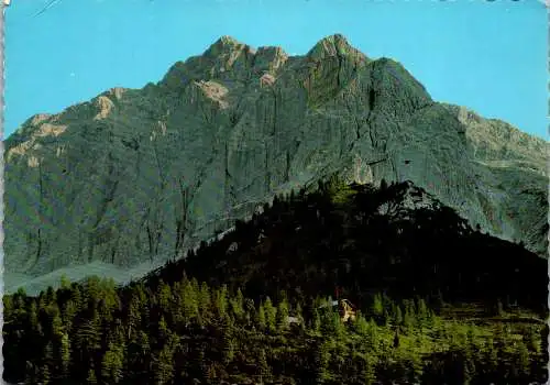 51980 - Tirol - Hallerangerhaus , mit Speckkarspitze und Lavatscherjoch , Hinterautal , Karwendel - gelaufen 1966