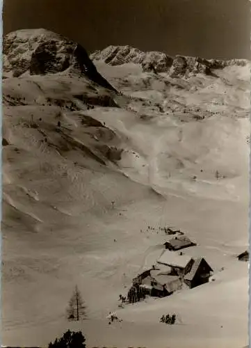 52008 - Oberösterreich - Obertraun , Skigebiet Gjaidalm , Schutzhütte Schilcherhaus - gelaufen 1965