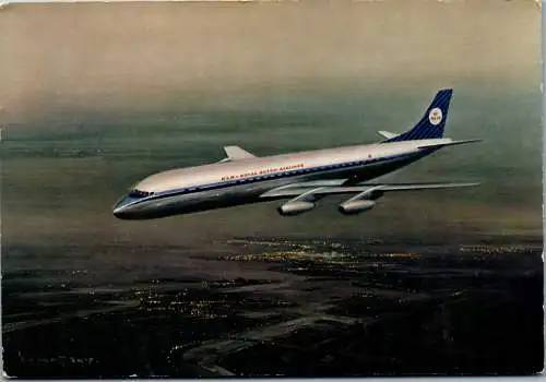 52034 - Flugzeug - KLM , Douglas DC 8 , Intercontinental Jet , Royal Dutch Airlines - nicht gelaufen