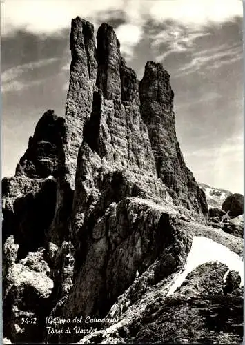 52044 - Italien - Dolomiti , Torri di Vajolet , Gruppo del Catinaccio - gelaufen 1964