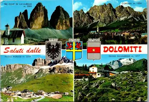 52055 - Italien - Dolomiti , Tre Cime di Lavaredo , Passo Pordoi , Cortina , Falzarego - gelaufen