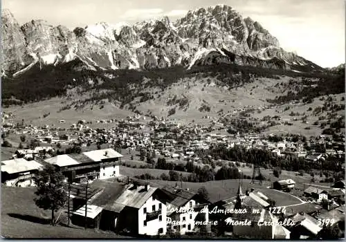 52072 - Italien - Cortina d'Ampezzo , Panorama e Monte Cristallo - nicht gelaufen