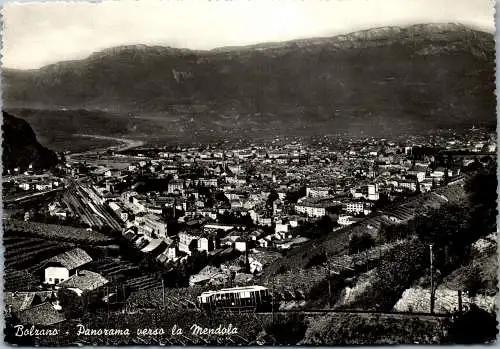 52078 - Italien - Bozen , Panorama verso la Mendola , Mendel - gelaufen 1957