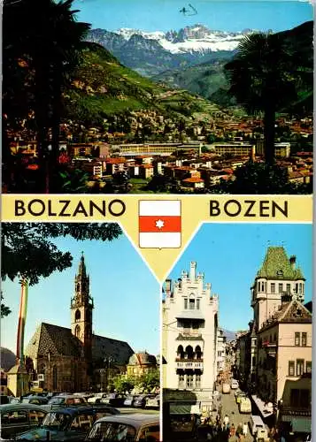 52082 - Italien - Bozen , Mehrbildkarte - gelaufen 1972