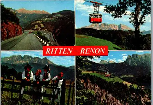 52088 - Italien - Ritten , Renon , Mehrbildkarte - gelaufen 1972