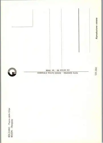 52089 - Italien - Bozen , Piazza delle Erbe , Obstplatz - nicht gelaufen