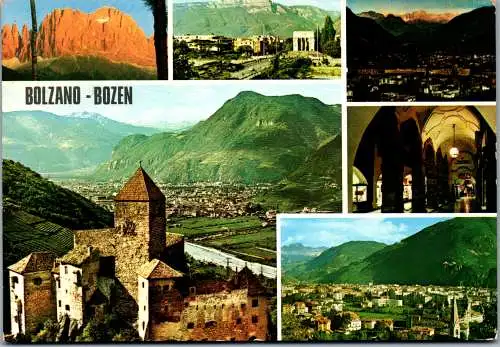 52092 - Italien - Bozen , Mehrbildkarte - gelaufen 1976