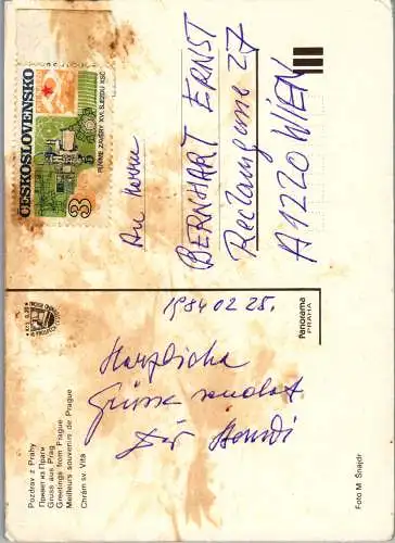 52104 - Tschechien - Prag , Praha , Chram sv. Vita - gelaufen 1984