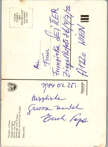 52106 - Tschechien - Prag , Praha , Zlata ulicka - gelaufen 1984