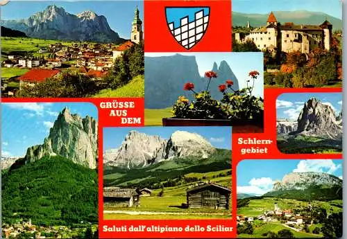 52117 - Italien - Schlern , Schlerngebiet , Sciliar , Mehrbildkarte - gelaufen 1984