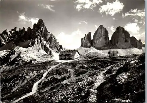 52144 - Italien - Dolomiti , Rifugio Locatelli , Tre Cime di Lavaredo - gelaufen 1963