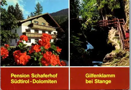 52154 - Italien - Ratschings , Pension Schaferhof , Gilfenklamm bei Stange , Schafer Neulinger - gelaufen 1987