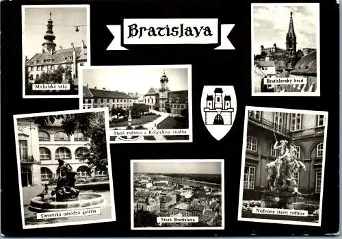 52163 - Slowakei - Bratislava , Mehrbildkarte - gelaufen 1977