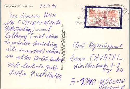 52184 - Deutschland - Schleswig , St. Petri Dom , Panorama - gelaufen 1994