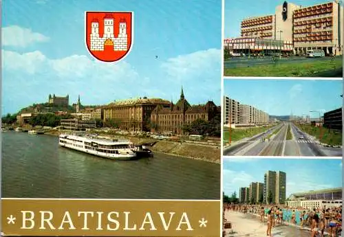 52186 - Slowakei - Bratislava , Mehrbildkarte - gelaufen 1981