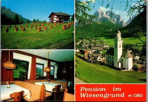 52207 - Italien - Sexten Sesto , Pension Im Wiesengrund , Fam. Lambacher Englbert - gelaufen 1989