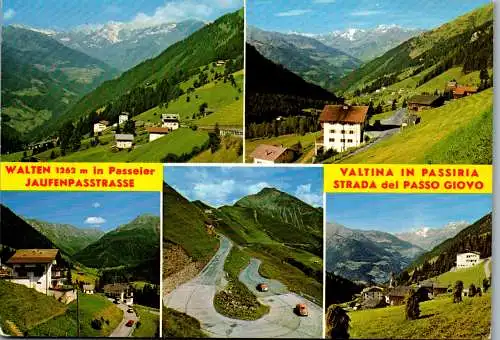 52210 - Italien - Walten , in Passeier , Valtina in Passiria , Jaufenpass Strasse - gelaufen 1979