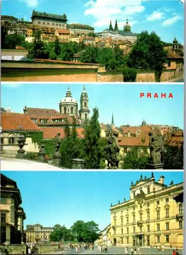 52213 - Tschechien - Prag , Praha , Mehrbildkarte - gelaufen 1988