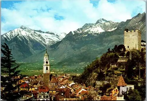 52223 - Italien - Meran , Panorama - gelaufen 1966