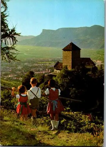 52227 - Italien - Meran , Schloß Tirol , Castel Tirolo presso Merano - gelaufen 1974