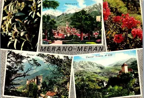 52240 - Italien - Meran , Mehrbildkarte - gelaufen 1974