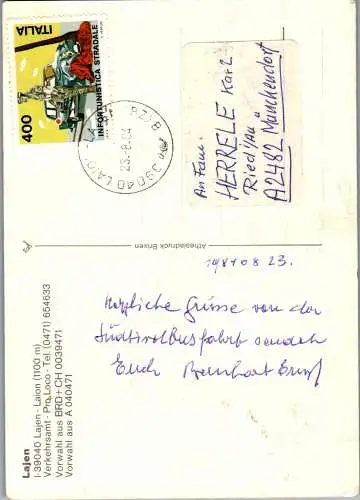 52252 - Italien - Layen , Lajen , Laion - gelaufen 1984