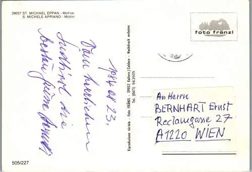 52268 - Italien - St. Michael Eppan , S. Michele Appiano , Mehrbildkarte - gelaufen 1984