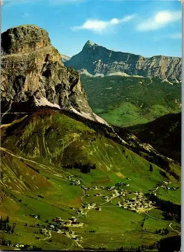 52272 - Italien - Dolomiti , Val Badia , Colfosco verso il Sassongher e Monte Croce - gelaufen 1976