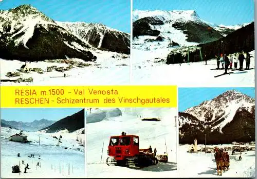 52297 - Italien - Resia , Reschen , Val Venosta , Skizentrum Vinschgautal - gelaufen 1975