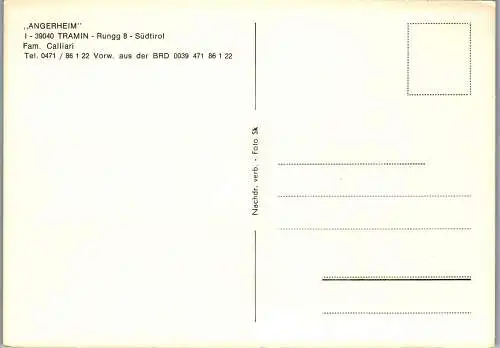 52304 - Italien - Tramin , Angerheim , Fam. Calliari - nicht gelaufen