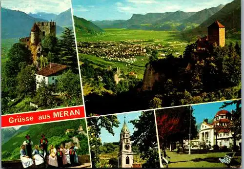 52309 - Italien - Meran , Mehrbildkarte - gelaufen 1984