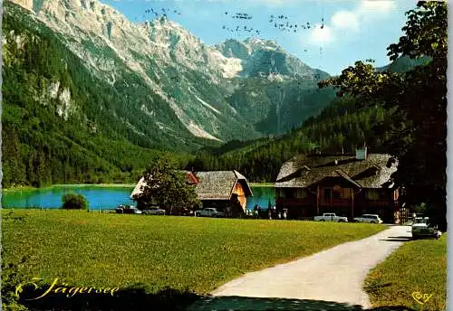 52329 - Salzburg - Jägersee , im Kleinarltal , Aufstieg zum Tappenkarsee , Gasthaus Jägersee - gelaufen 1977