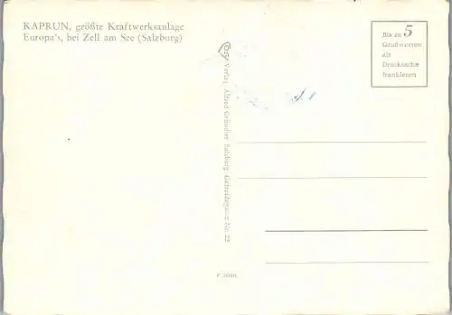 52335 - Salzburg - Kaprun , Kraftwerk , Mehrbildkarte - nicht gelaufen