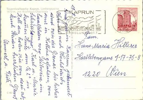 52337 - Salzburg - Kaprun , Tauernkraftwerk , Limbergsperre , Krafthaus Oberstufe - gelaufen