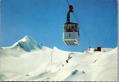 52338 - Salzburg - Kaprun , Gletscherbahn , Blick zum Kitzsteinhorn - gelaufen