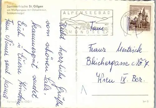 52346 - Salzburg - St. Gilgen , am Wolfgangsee mit Ochsenkreuz - gelaufen