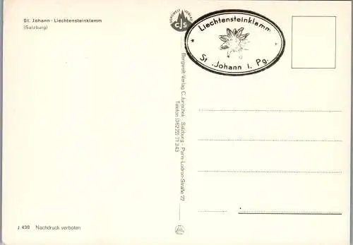 52350 - Salzburg - St. Johann , Liechtensteinklamm - nicht gelaufen