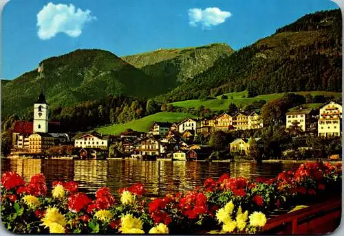 52363 - Oberösterreich - St. Wolfgang , am See mit Schafberg - gelaufen 1982