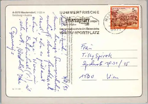 52389 - Salzburg - Mauterndorf , Mehrbildkarte - gelaufen 1993